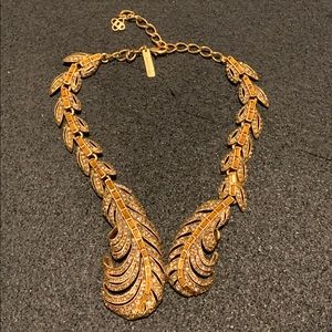 Gold plated Oscar de la renta necklace